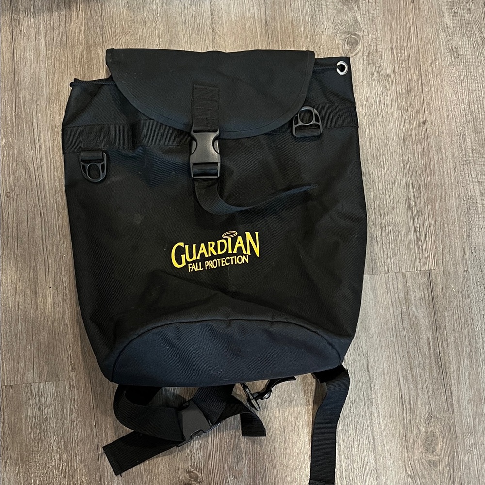 Guardian fall protection Black Canvas Duffel Back Pack
